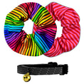 Load image into Gallery viewer, 2-Pack Birdsbesafe Long-Haired Covers + 1 Breakaway Cat Collar
