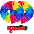 Load image into Gallery viewer, 2-Pack Birdsbesafe Rainbow Sally Regular & Long-Haired Covers + 1 Breakaway Cat Collar
