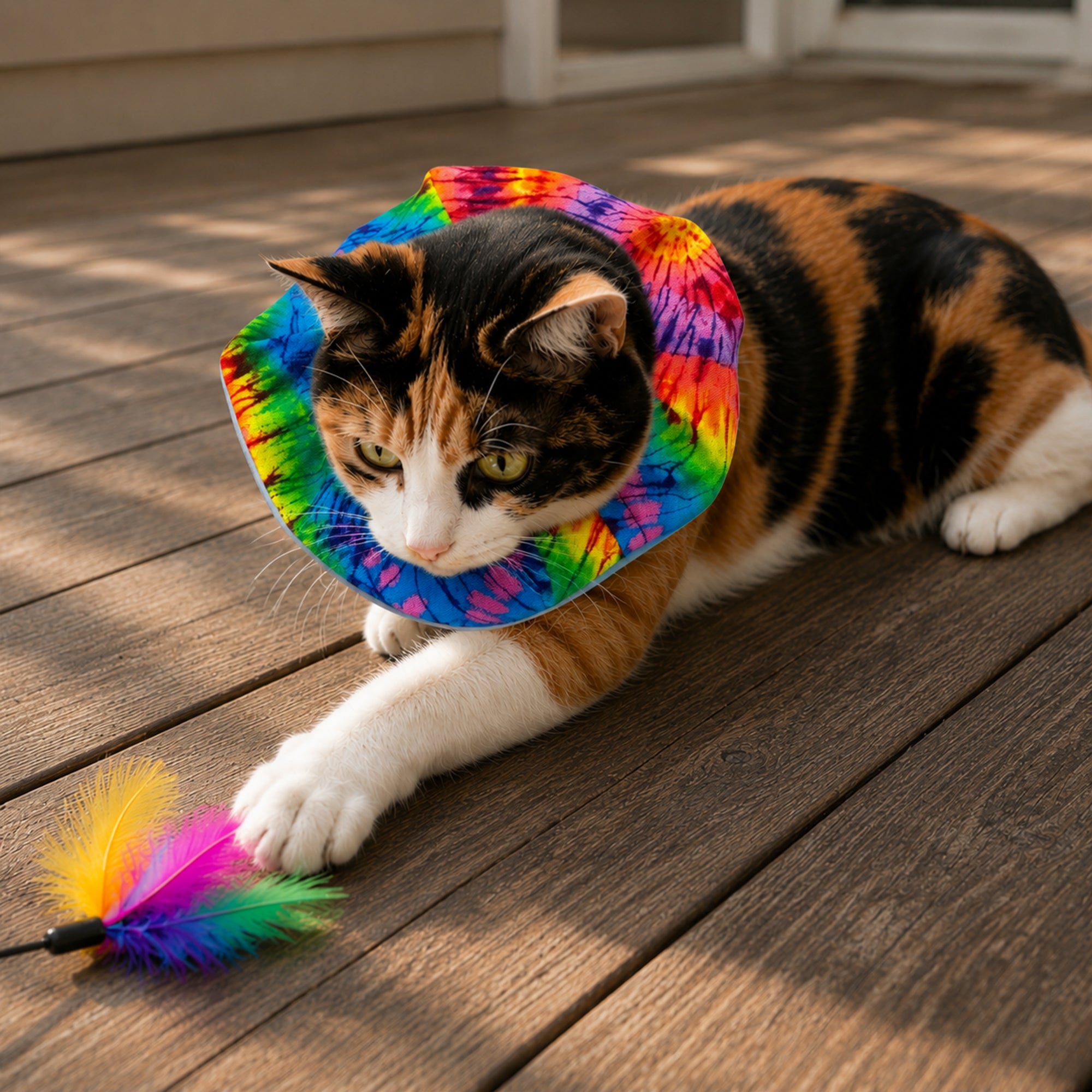 Cassidy Tie-Dye Birdsbesafe ® Collar Cover