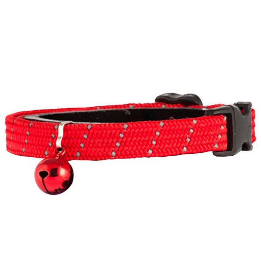 BirdsBeSafe Full Stretch Breakaway Cat Collar + Bell | Reflective