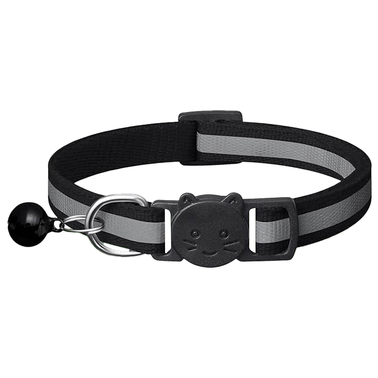 Nylon Breakaway Cat Collar + Bell | Reflective