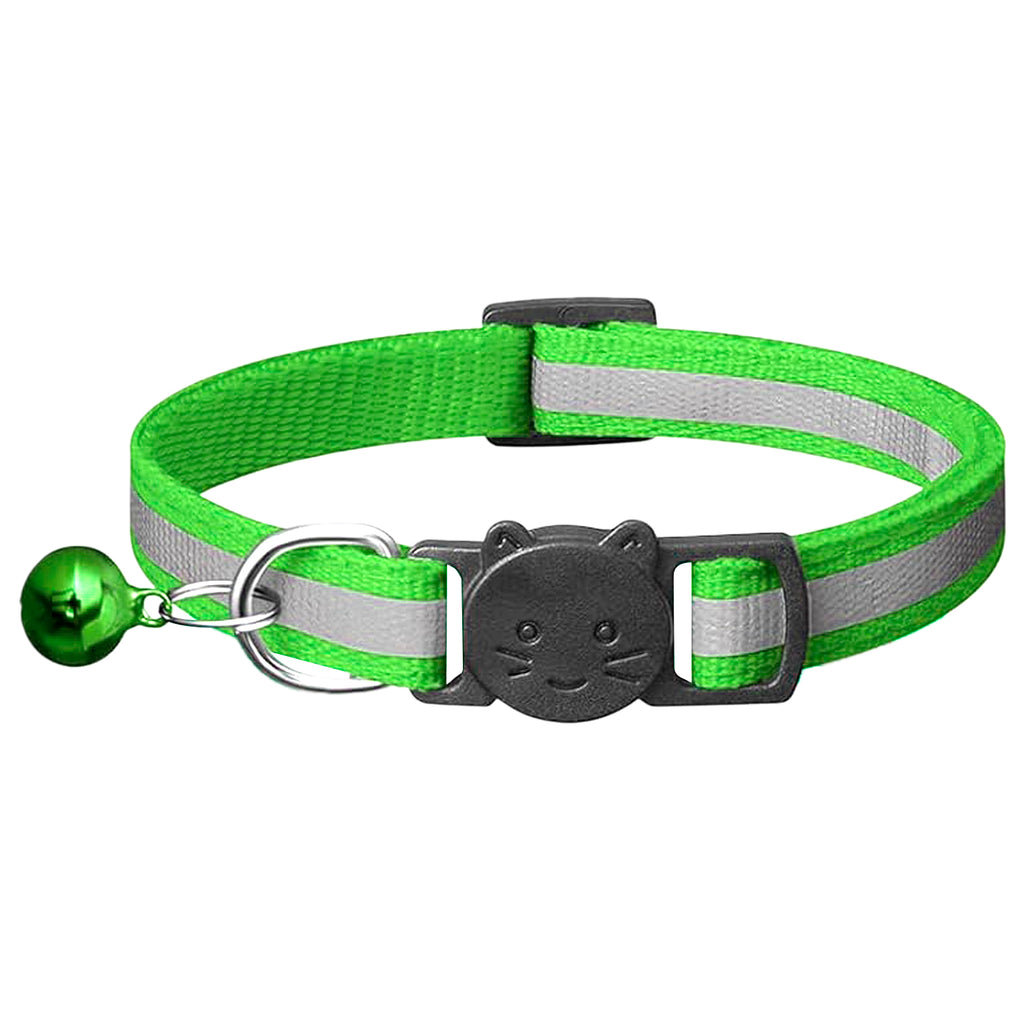 Nylon Breakaway Cat Collar + Bell | Reflective