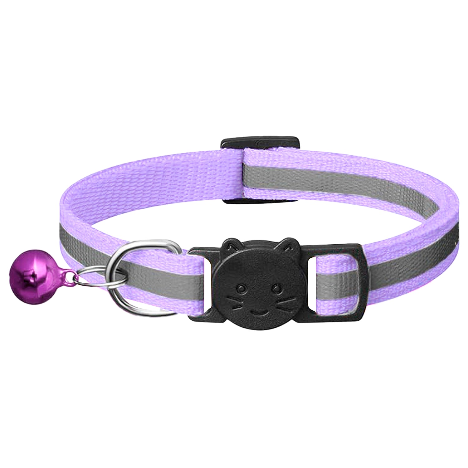 Nylon Breakaway Cat Collar + Bell | Reflective
