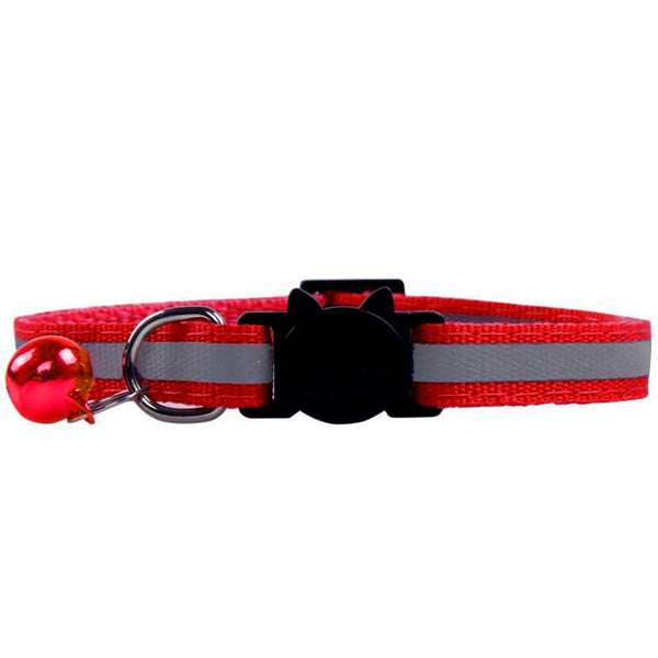 Nylon Breakaway Cat Collar + Bell | Reflective