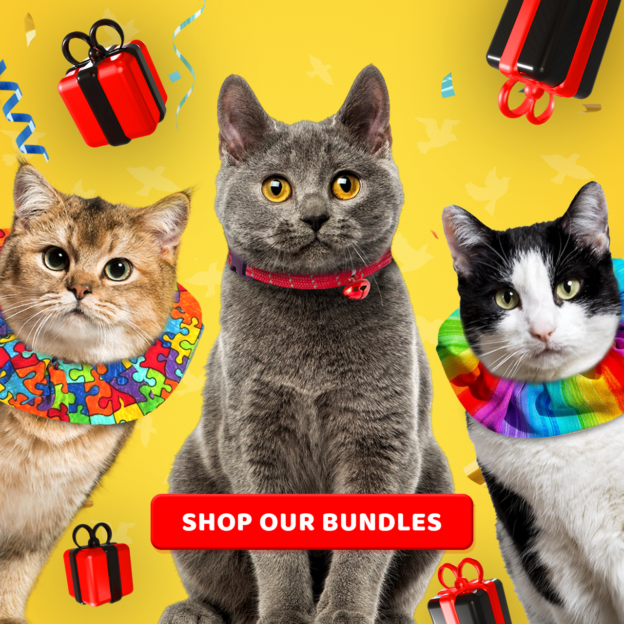 Birdsbesafe Collar Covers and Breakaway Collar Bundles for Black Friday and Cyber Monday